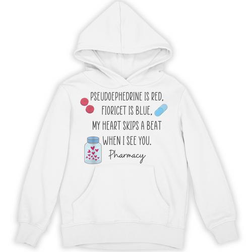Women Pharmacist Valentines Pharmacy Technician Graduation Unisex Hoodie - Best Gift Smart