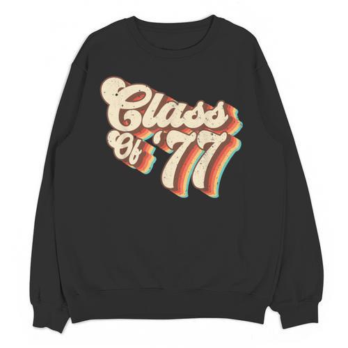 1977 Class Reunion Retro Class Of 77 High School Graduation Unisex Sweatshirt - Best Gift Smart