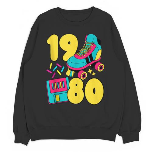 1980 Retro Raised In The 80s Old School Nostalgia Vibes Unisex Sweatshirt - Figerry