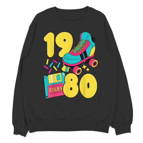 1980 Retro Raised In The 80s Old School Nostalgia Vibes Unisex Sweatshirt - Figerry