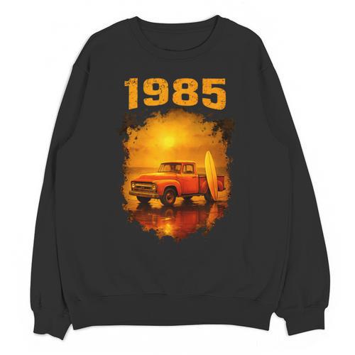 1985 Vintage Sunset Surf Truck Retro Beach Nostalgia Unisex Sweatshirt - Figerry
