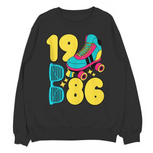 1986 Retro Raised In The 80s Old School Nostalgia Vibes Unisex Sweatshirt - Figerry