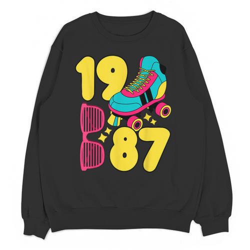 1987 Retro Raised In The 80s Old School Nostalgia Vibes Unisex Sweatshirt - Figerry