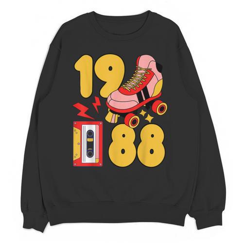 1988 Retro Raised On 80s Music Old School Nostalgia Punk Unisex Sweatshirt - Figerry