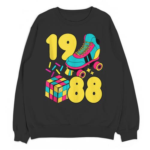 1988 Retro Raised In The 80s Old School Nostalgia Vibes Unisex Sweatshirt - Figerry