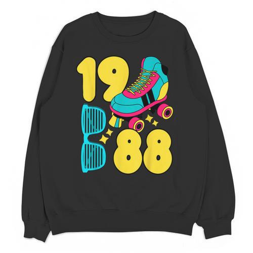 1988 Retro Raised In The 80s Old School Nostalgia Vibes Unisex Sweatshirt - Figerry