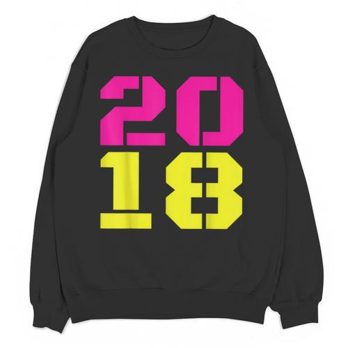 2018 Big Neon Numbers For The New Year Or Graduation Unisex Sweatshirt - Best Gift Smart