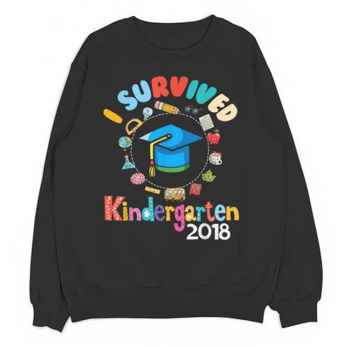 2018 Kindergarten Graduation Graduate Boys Girls Shirt Unisex Sweatshirt - Best Gift Smart