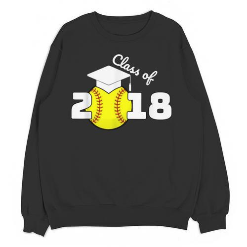 2018 Softball Senior Graduation Shirt For Girls Grad Unisex Sweatshirt - Best Gift Smart