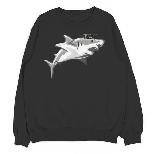 2019 Graduation Shark T Shirt High School College Grad Unisex Sweatshirt - Best Gift Smart
