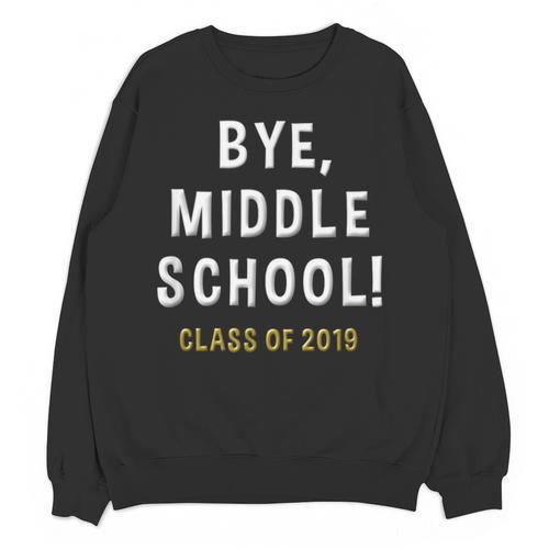 2019 Middle School Graduation Junior High Student Shirt Unisex Sweatshirt - Best Gift Smart
