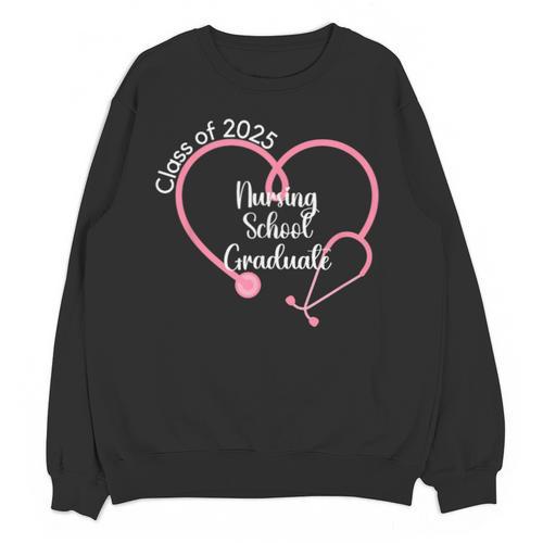 2025 Nursing School Graduate Nurse Graduation Unisex Sweatshirt - Best Gift Smart