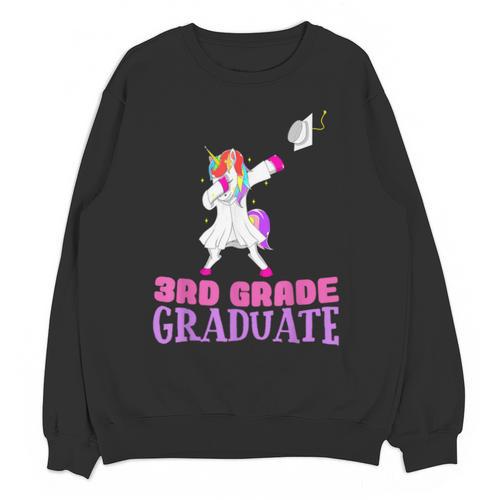 3rd Grade Graduation Unicorn End Of Year Third Unisex Sweatshirt - Best Gift Smart