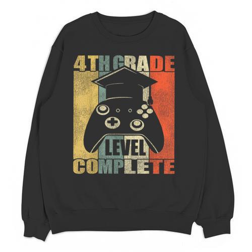 4th Grade Level Complete Gamer Class Of 2023 Graduation Unisex Sweatshirt - Best Gift Smart