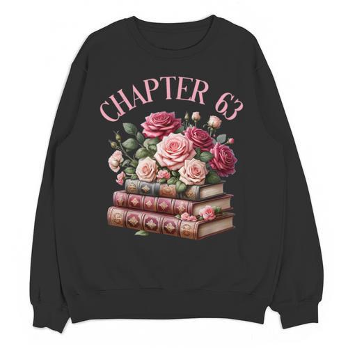 63rd Birthday Chapter 63 Birthday Shirt Women Book Lover Unisex Sweatshirt - Bookorys DE