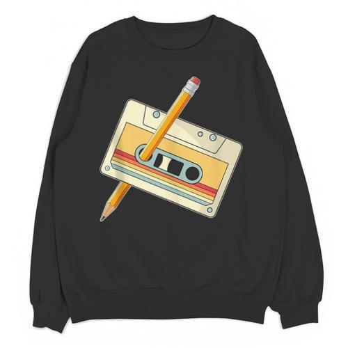 80's 90's Retro Music Party Costume Nostalgia Cassette Unisex Sweatshirt - Figerry
