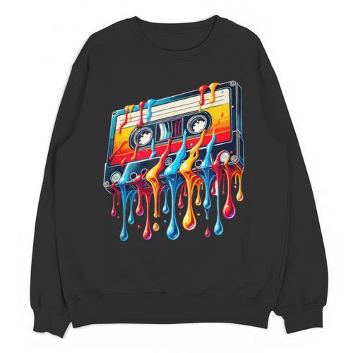 80s 90s Retro Party Costume Nostalgia Cassette Unisex Sweatshirt - Figerry
