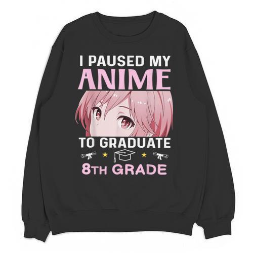 8th Grade Graduation Anime 2024 Graduate Middle School Girls Unisex Sweatshirt - Best Gift Smart