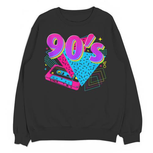 90's Vibe Retro Style Cassette Tape Nostalgia 1990s Party Unisex Sweatshirt - Figerry