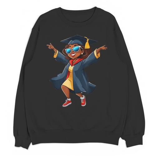 African American Woman Girl Graduation Class Unisex Sweatshirt - Best Gift Smart