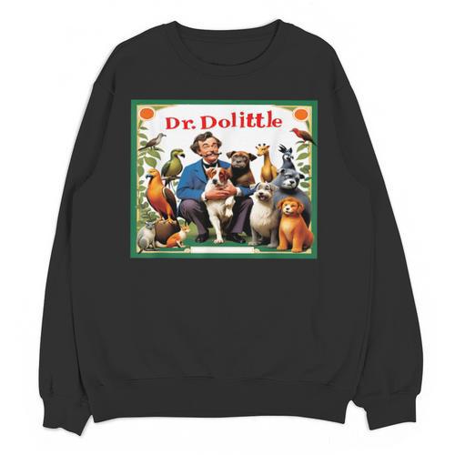 Animal Doctor & Communicator Dr Dolittle Children's Book Cover Unisex Sweatshirt - Bookorys
