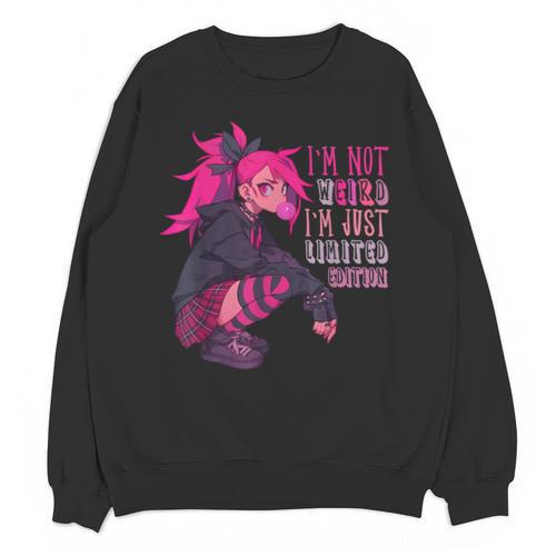 Anime Girl I'm Not Weird Just Limited Edition Introvert Goth Unisex Sweatshirt - Raresse
