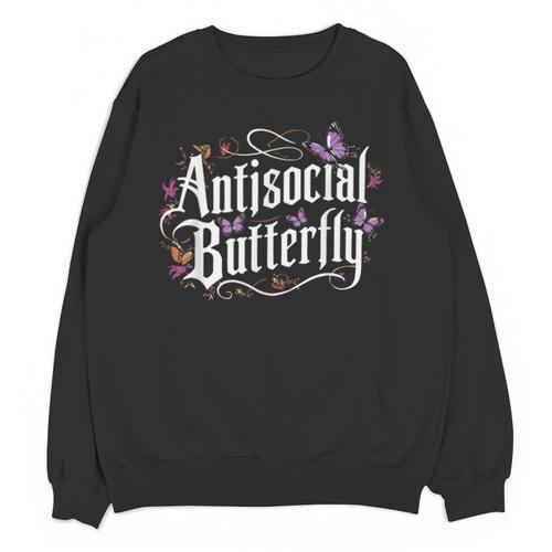 ANTISOCIAL BUTTERFLY Introvert Unisex Sweatshirt - Raresse