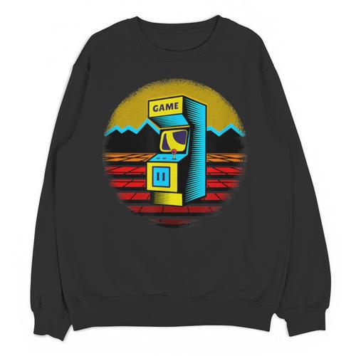 Arcade Game Machine Nostalgia Retro Gamer 80s 90s Unisex Sweatshirt - Figerry