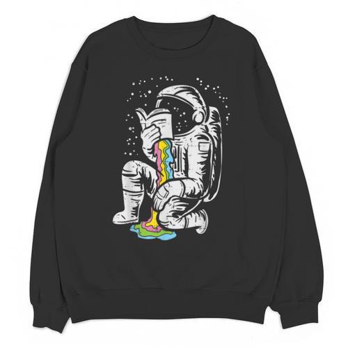 Astronaut Reading Book Space Galaxy Bookworm Men Women Kids Unisex Sweatshirt - Bookorys