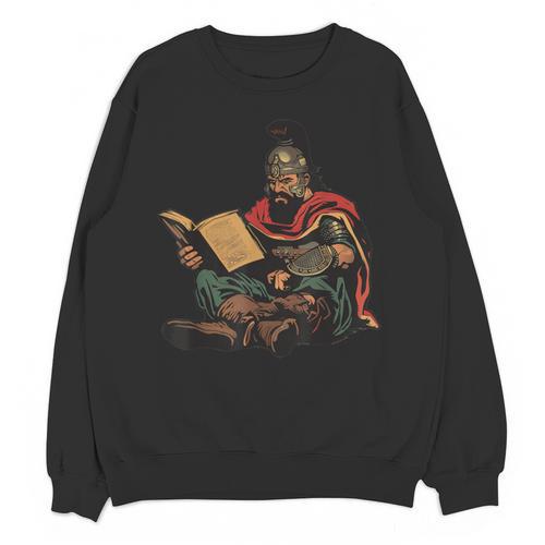 Attila The Hun Reading A Book Unisex Sweatshirt - Bookorys