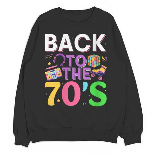 Back To The 70's Mixtape Era Nostalgia Retro 1970 70's Style Unisex Sweatshirt - Figerry