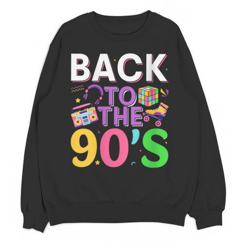 Back To The 90's Mixtape Era Nostalgia Retro 1990 90's Style Unisex Sweatshirt - Figerry