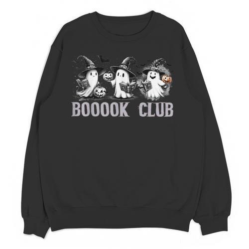 Boo Ghost Books Book Club Halloween Women School Teacher Unisex Sweatshirt - Bookorys DE