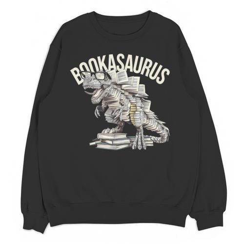 Book Dinosaur Bookworm T-Rex Dino Reading Books Book Unisex Sweatshirt - Bookorys