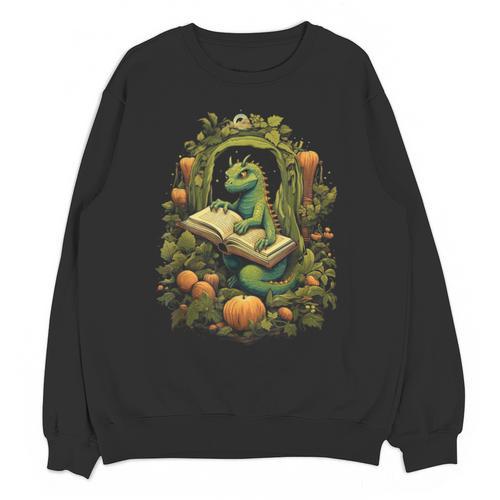 Book Dragon Reading Books Bookworm Fantasy Unisex Sweatshirt - Bookorys