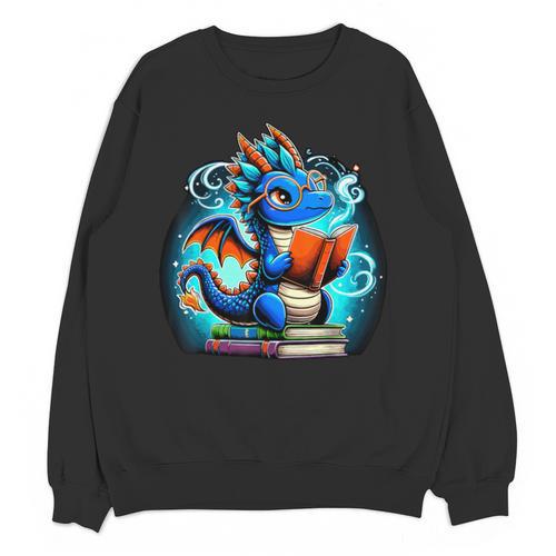 Book Dragon Reading Lover Unisex Sweatshirt - Bookorys AU