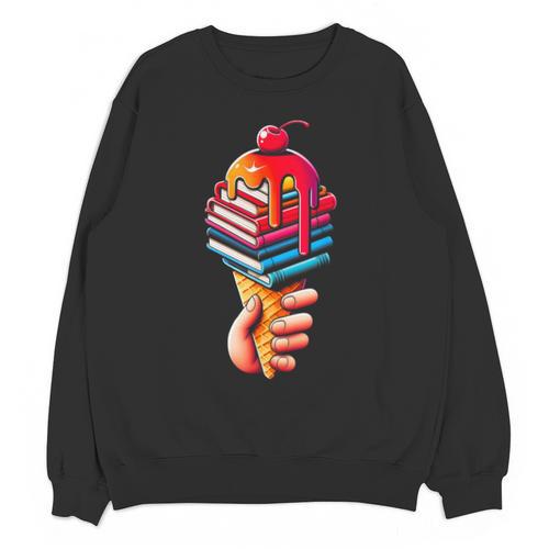Books Reading Ice Cream Unisex Sweatshirt - Bookorys DE