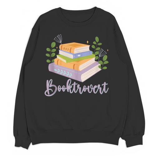 Booktrovert Bookworm Introvert Bibliophile Booktrovert Unisex Sweatshirt - Raresse