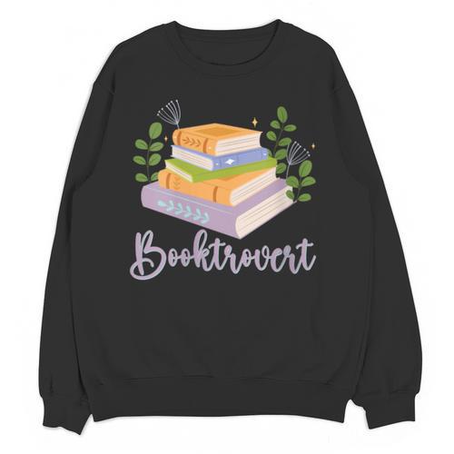 Booktrovert Bookworm Introvert Bibliophile Booktrovert Unisex Sweatshirt - Raresse