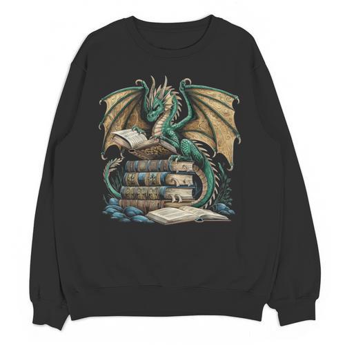 Bookworm Dragons Reading Book Dragons And Books Unisex Sweatshirt - Bookorys