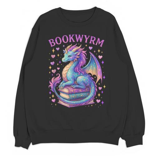 Bookwyrm Just a Girl Who Loves Dragons Books Dragon Reader Unisex Sweatshirt - Bookorys
