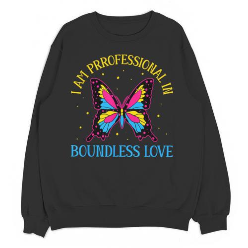 Boundless Love Pan Pride Pansexual Introvert Omnisexuality Unisex Sweatshirt - Raresse