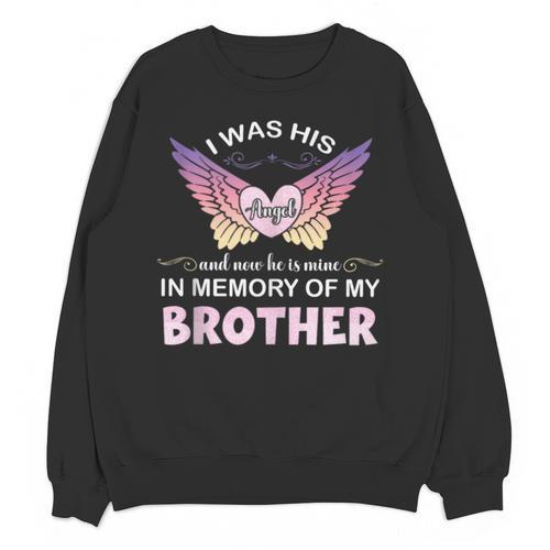 Brother Angel In My Memory Cute Family Remembrance Match Unisex Sweatshirt - Easessy