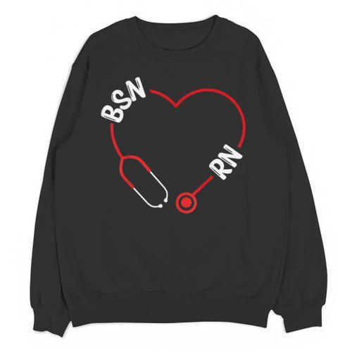 BSN RN Nurse Graduation Nursing Essentials BSN Nurses Unisex Sweatshirt - Best Gift Smart