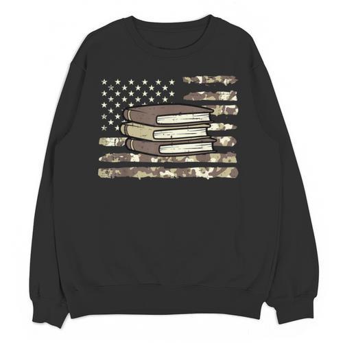 Camo Across America Read Reading Book Librarian Men Women Unisex Sweatshirt - Bookorys
