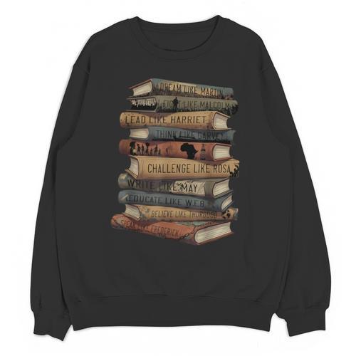 Celebrating History Month Floral Books Teacher Unisex Sweatshirt - Bookorys