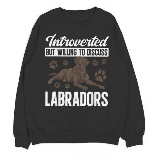 Chocolate Lab Dog Introvert Chocolate Labrador Retriever Unisex Sweatshirt - Raresse