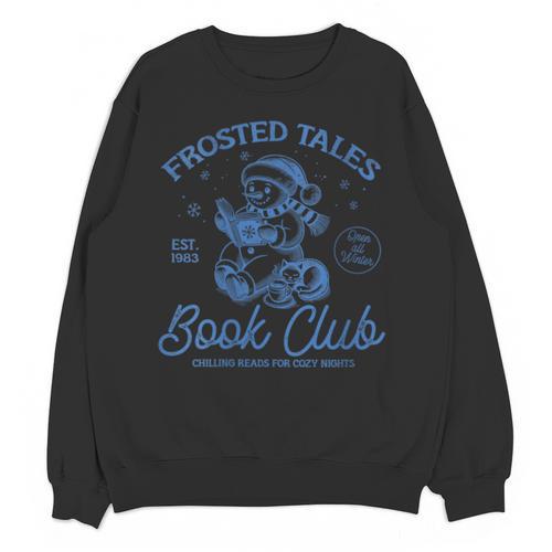 Christmas Snowman Frosted Tales Book Club Unisex Sweatshirt - Bookorys DE