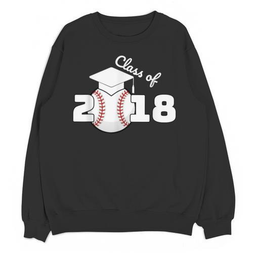 Class Of 2018 Baseball Senior Graduation Shirt Grad Unisex Sweatshirt - Best Gift Smart