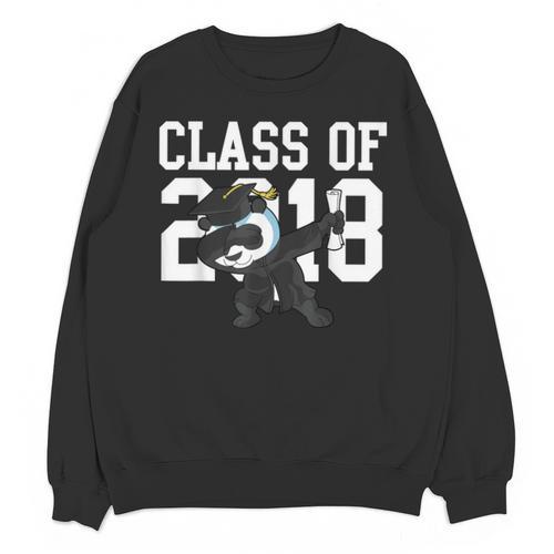 Class Of 2018 Graduation Dabbing Panda Bear Unisex Sweatshirt - Best Gift Smart